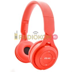 Наушники беспроводные TurboSky WH-02 RED. Гарнитура bluetooth TurboSky WH-02 RED. Наушники накладные красные.