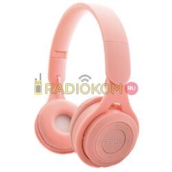 Наушники беспроводные TurboSky WH-02 PINK. Гарнитура bluetooth TurboSky WH-02 PINK. Наушники накладные розовые.