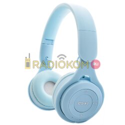 Наушники беспроводные TurboSky WH-02 BLUE. Гарнитура bluetooth TurboSky TurboSky WH-02 BLUE. Наушники накладные голубые.